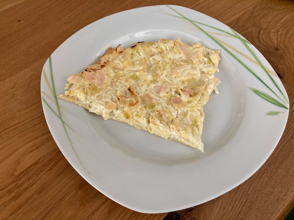 Lauch-Flammkuchen