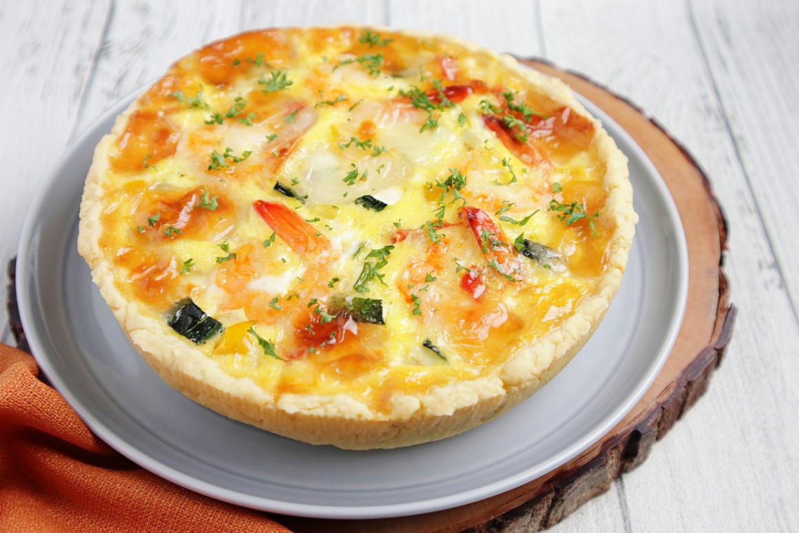Quiche mit Mozzarella