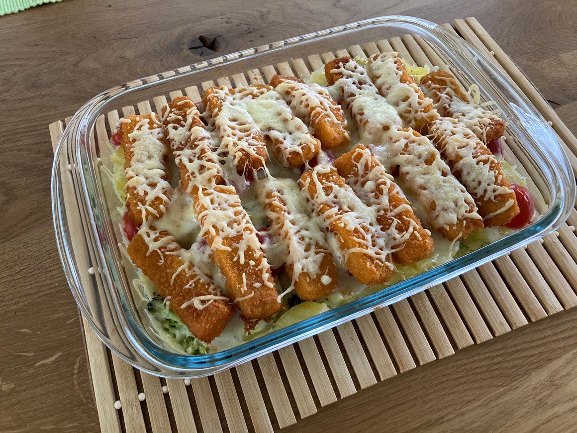 Omas Fischstäbchenschmarren