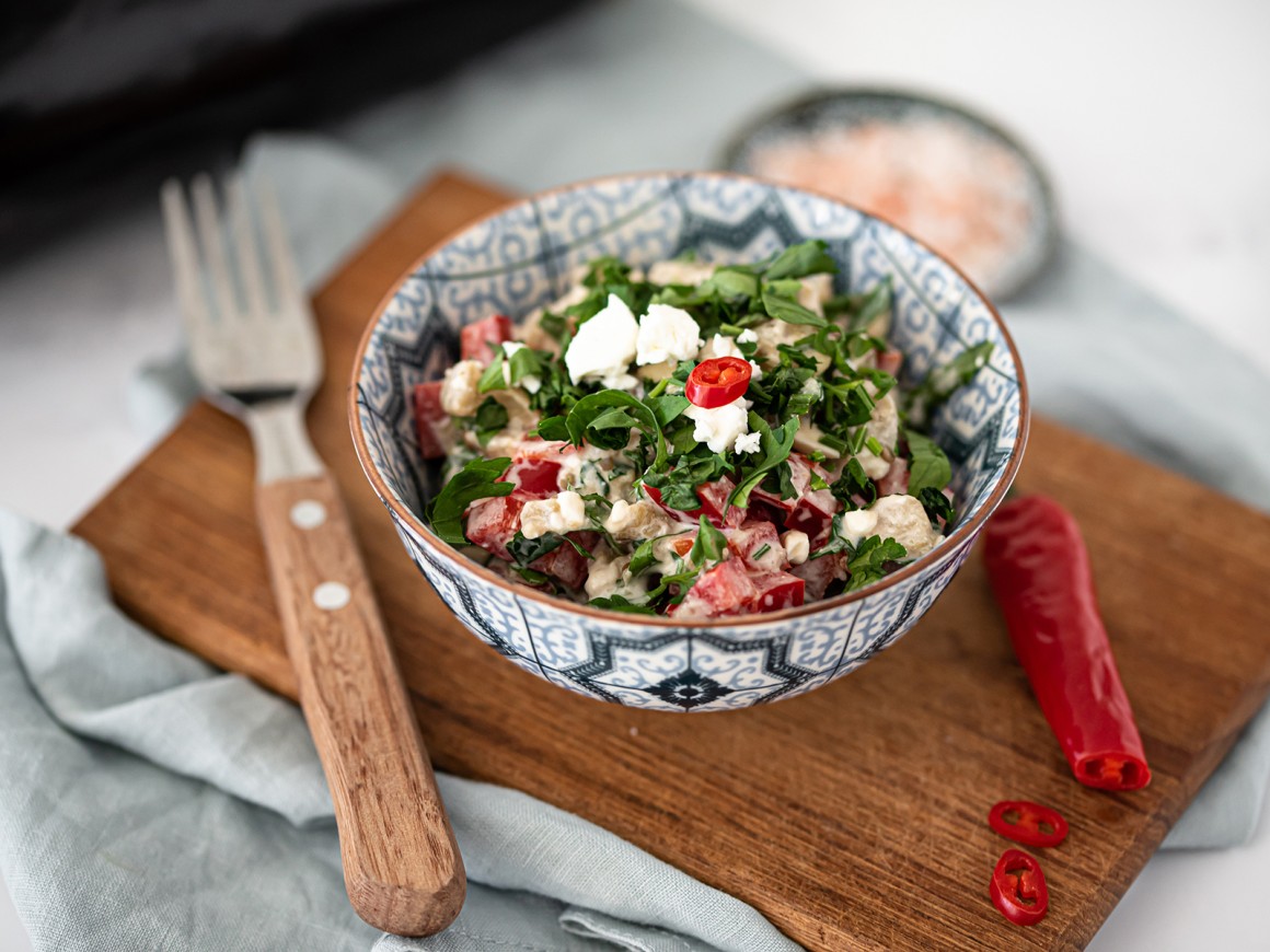 Griechischer Auberginensalat