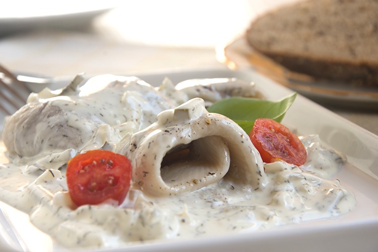 Matjes in Kräutersauce