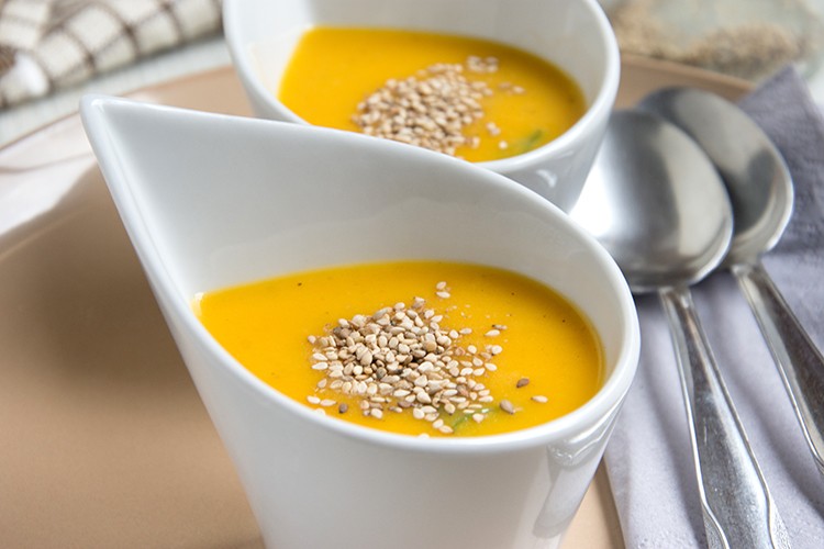 Cremige Möhrensuppe mit Ebly