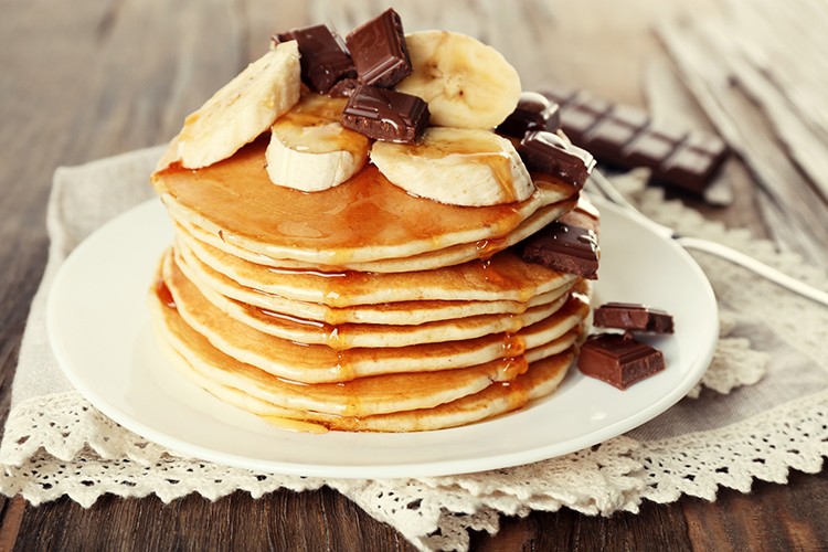 Bananen-Dinkel-Pancakes