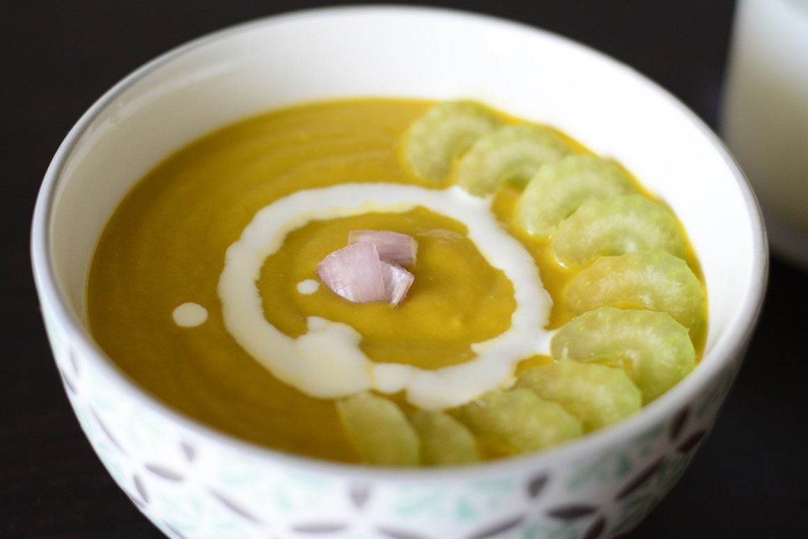 Grüne Selleriesuppe