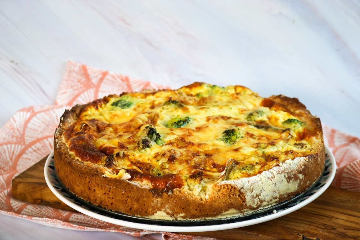 Blumenkohl-Brokkoli-Quiche