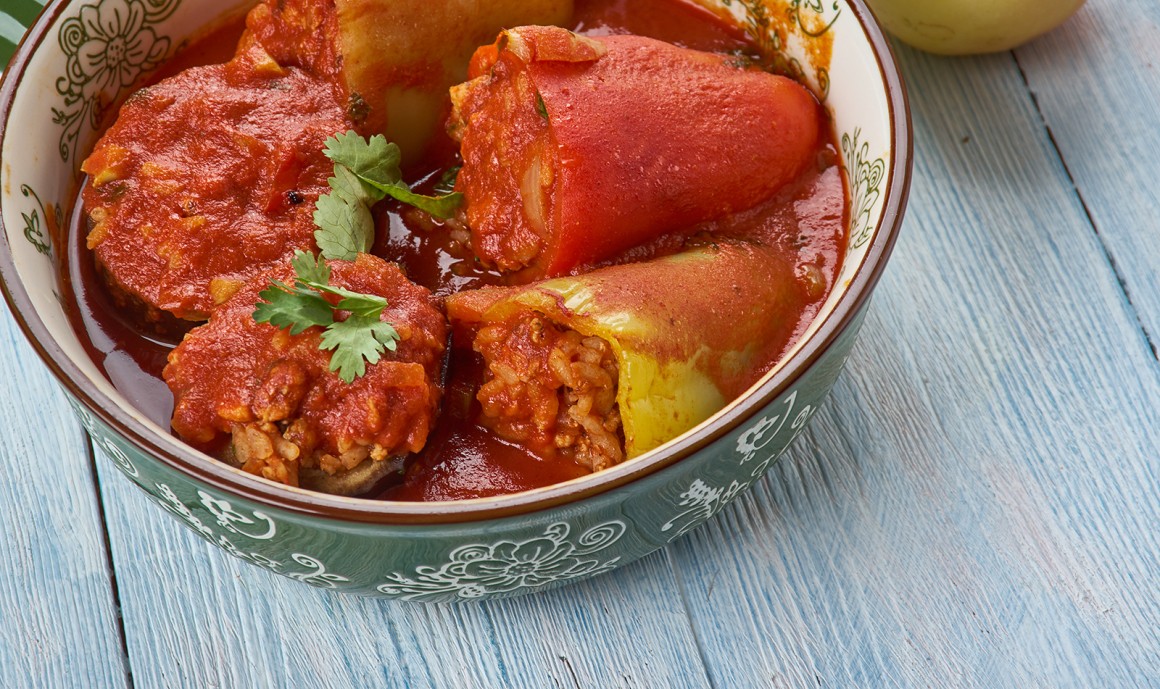 Gefüllte Paprika nach mazedonischer Art
