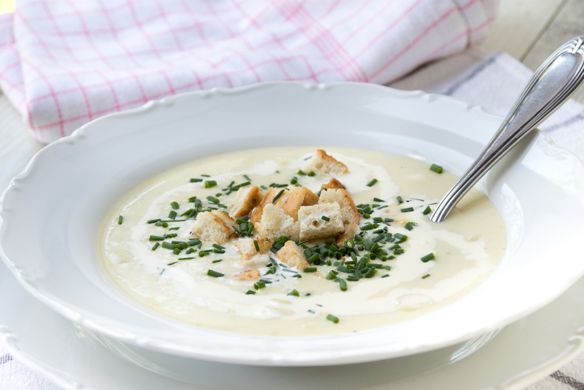 Cremige Porreesuppe