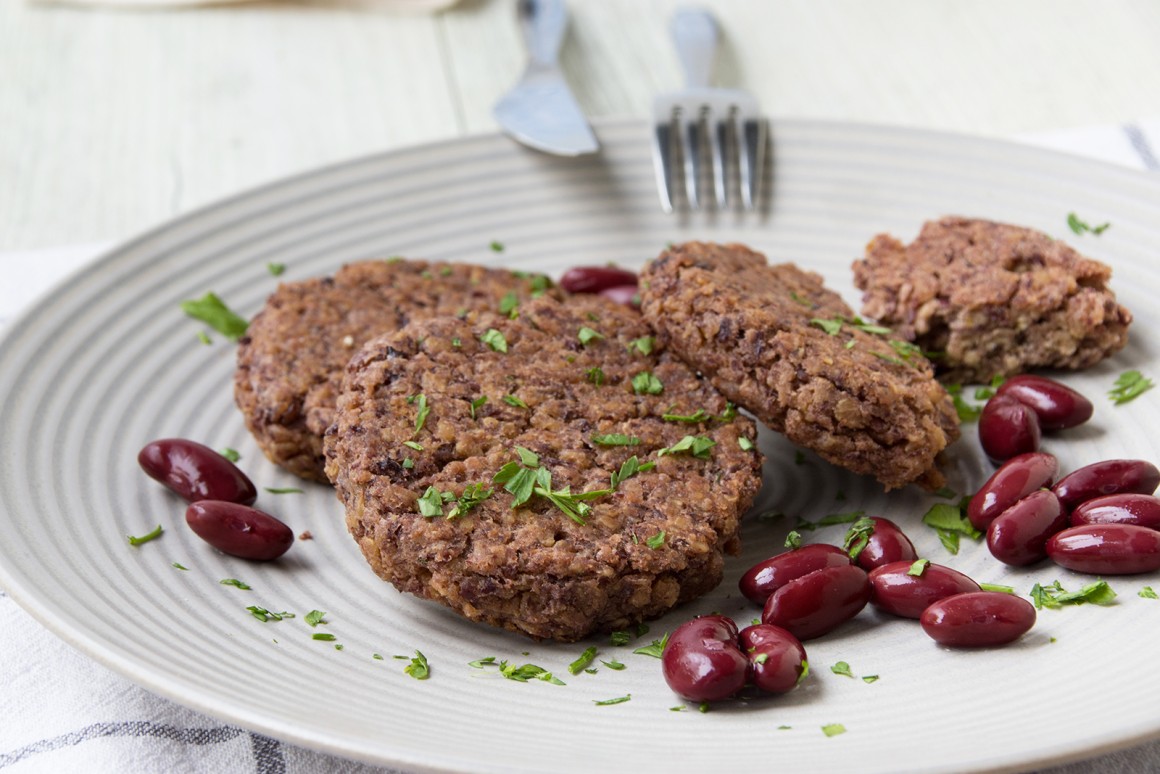 Einfache Kidneybohnen Bratlinge