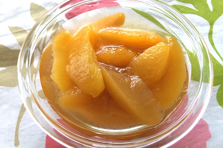 Pfirsichkompott
