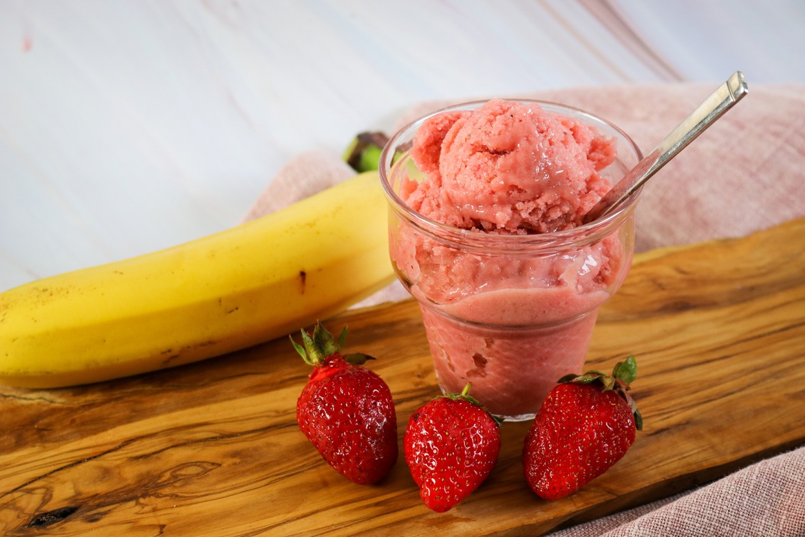 Erdbeersorbet