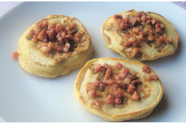 Herzhafte Pancakes