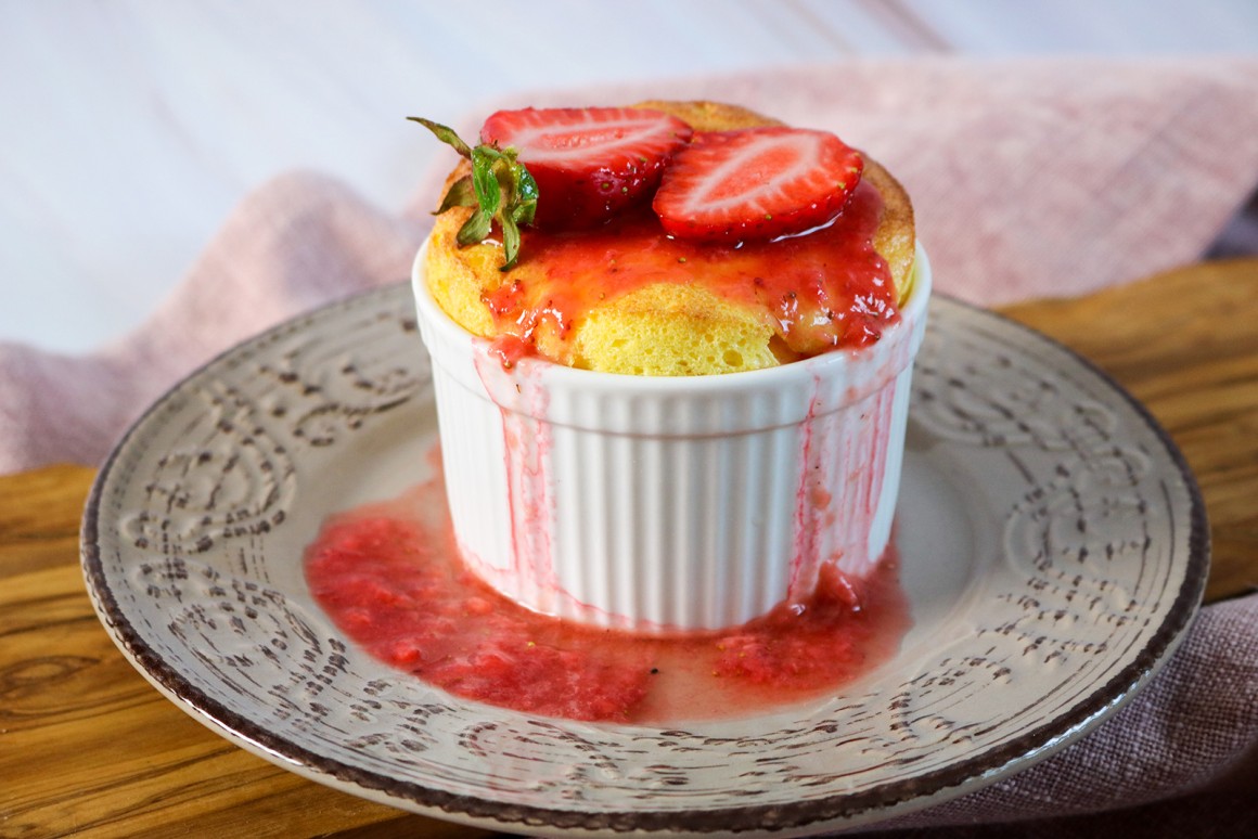 Erdbeer-Quark-Soufflé