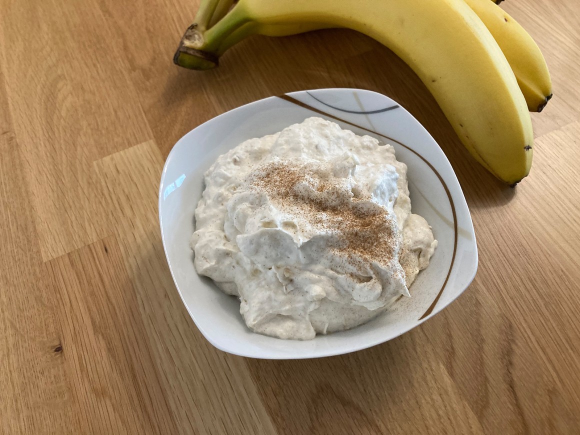 Vegane Bananencreme mit Zimt - Rezept