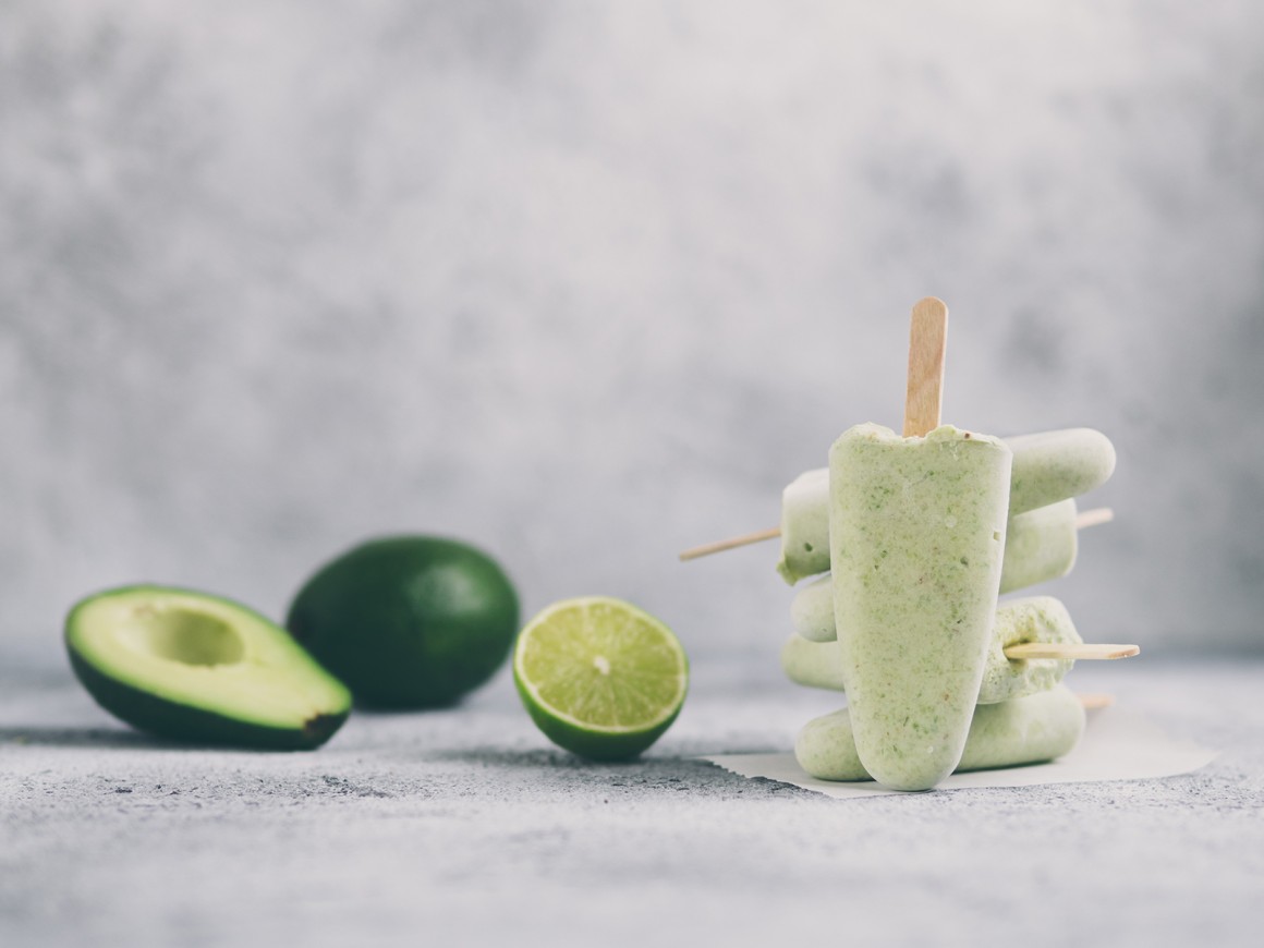 Avocado Eis mit Joghurt