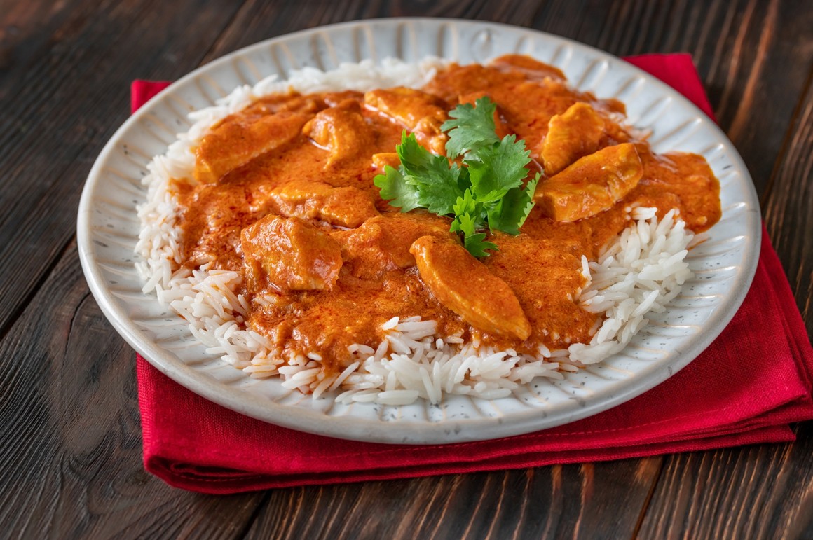 Putencurry mit Basmatireis