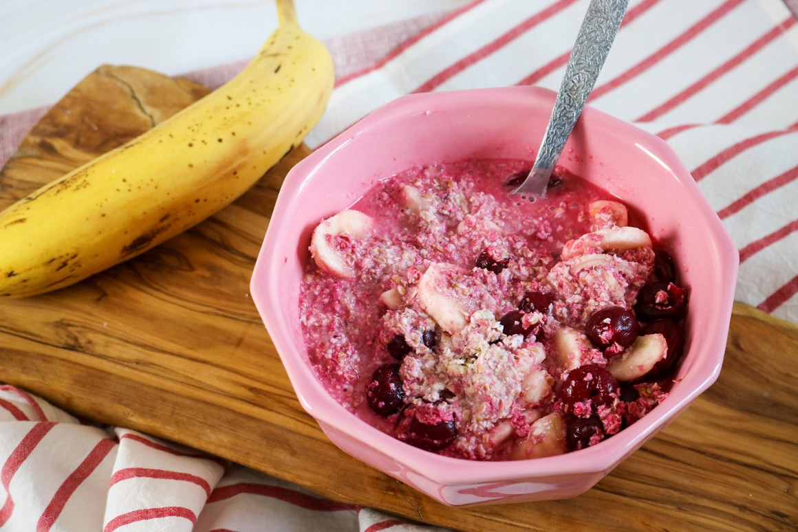 Kirschmüsli mit Bananen