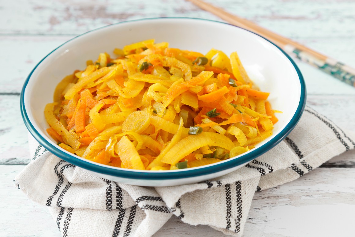 Rettichgemüse mit Frühlingszwiebeln - Rezept