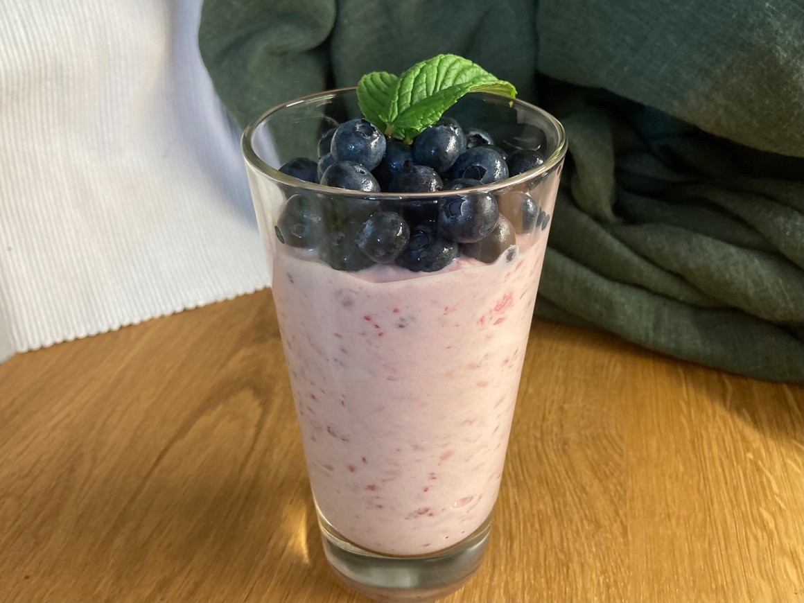Blaubeer-Himbeer-Quark