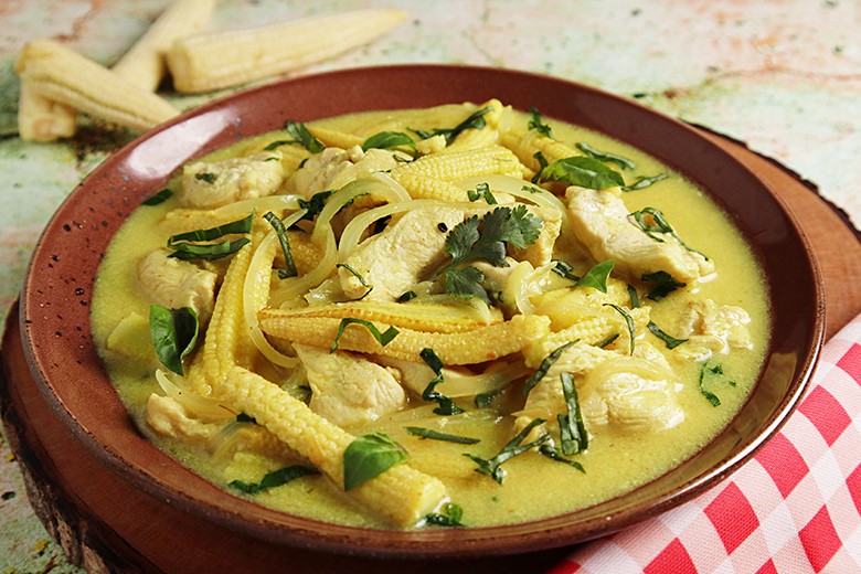 Hühnchen in Currysauce
