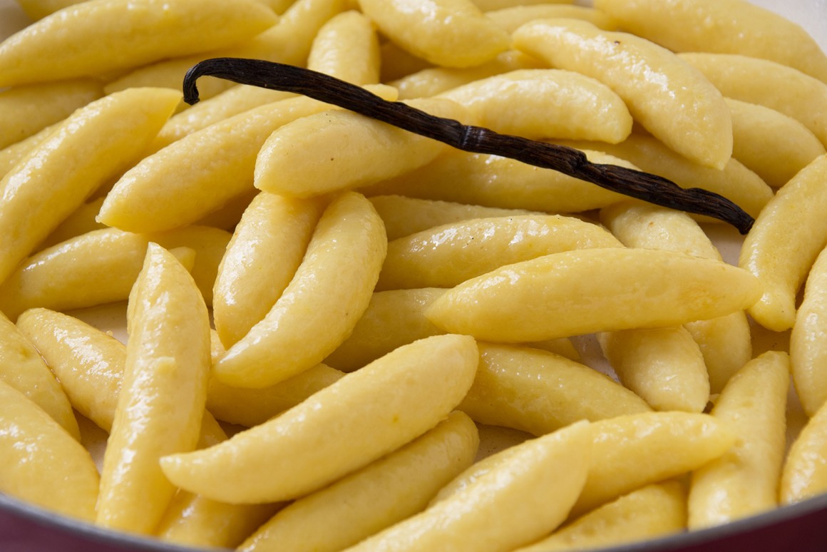 Vegane Vanille-Schupfnudeln