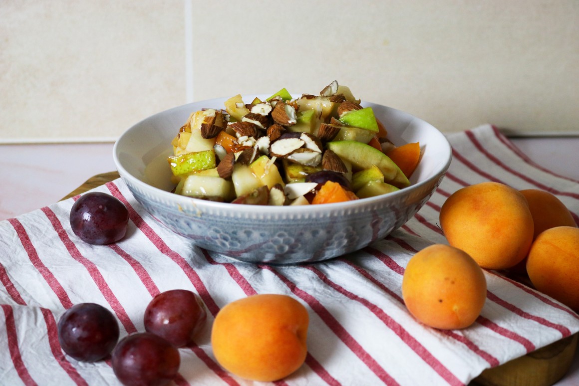 Obstsalat mit Aprikosen - Rezept