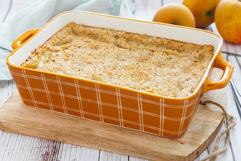 Fruchtiger Apfelpudding