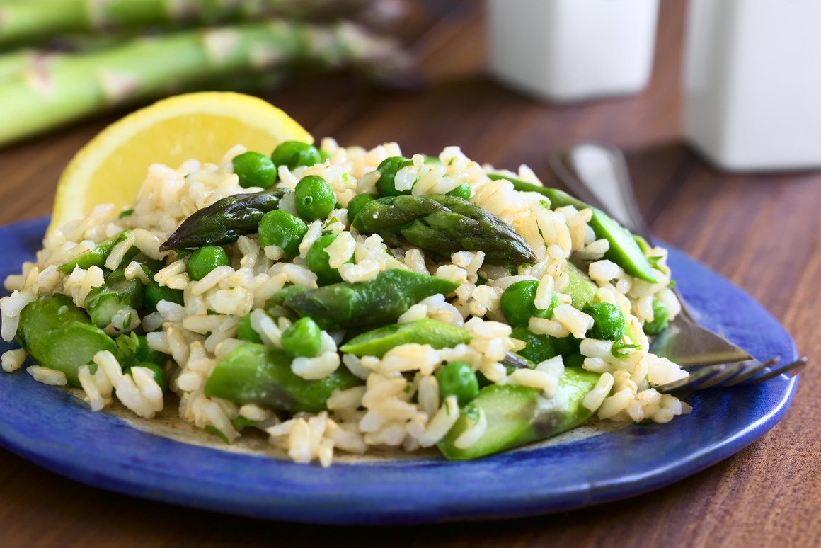 Erbsen-Spargel-Risotto