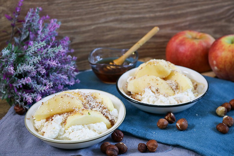 Apfel mit Honig