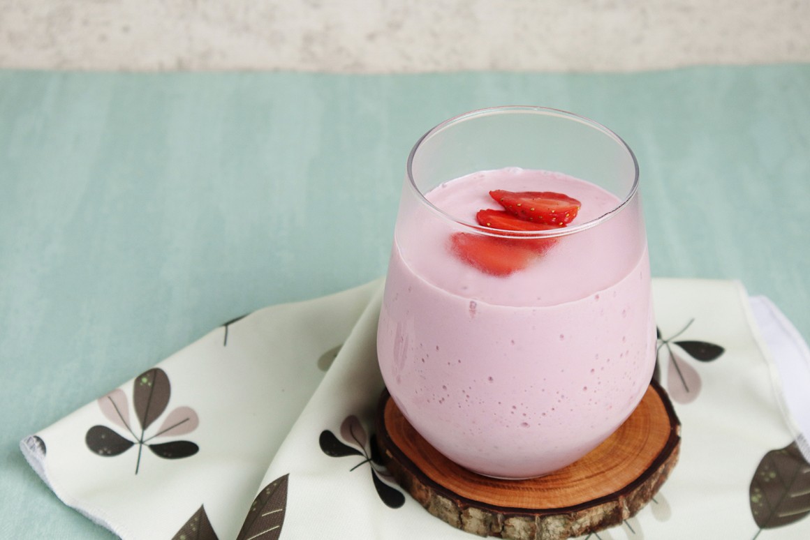 Veganes Erdbeerdessert