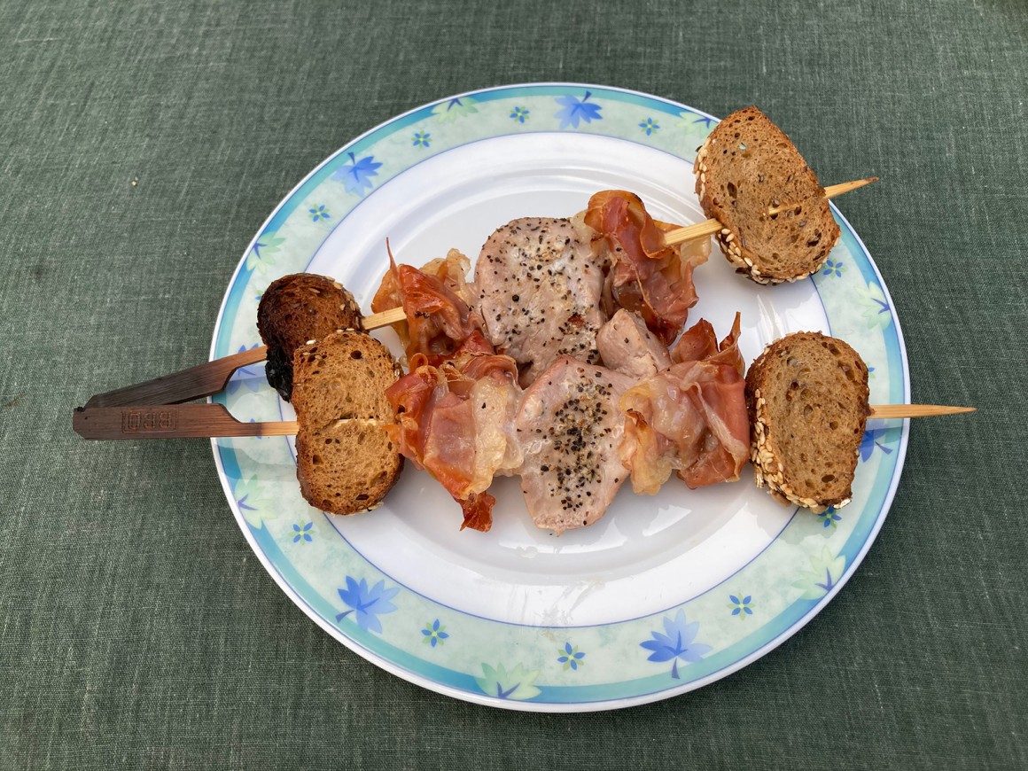 Schweinefilets am Spieß