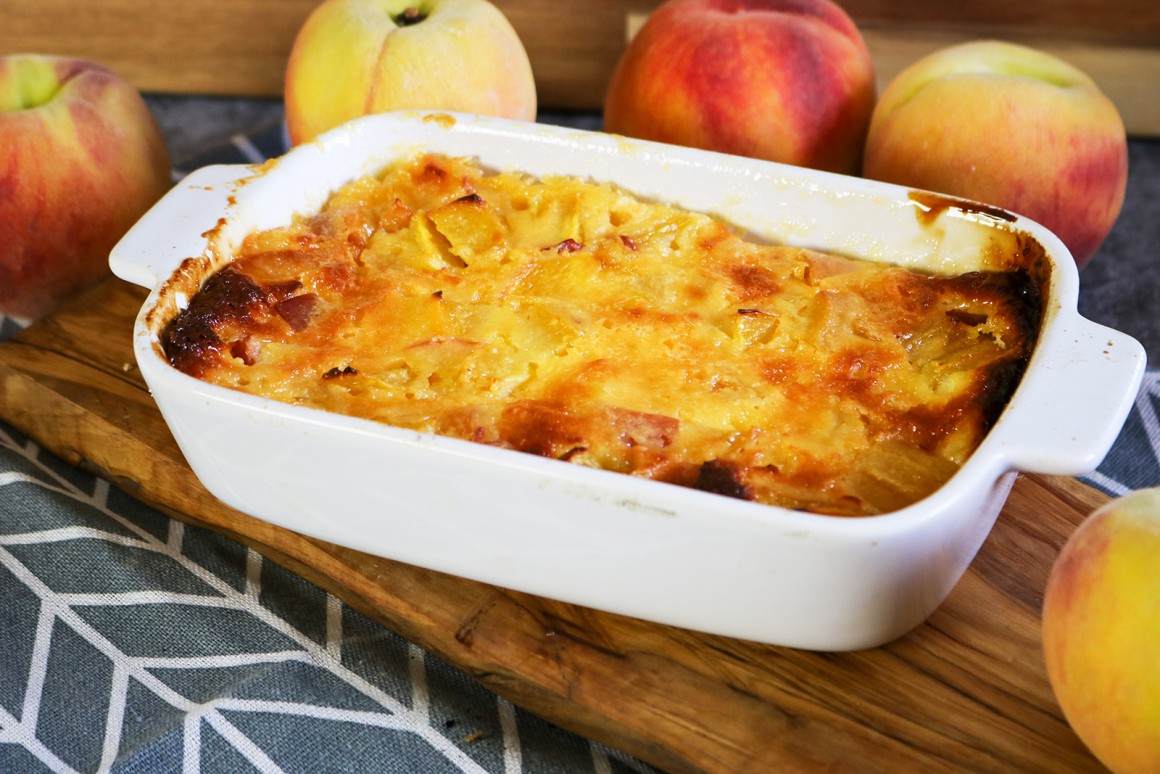 Pfirsich-Gratin