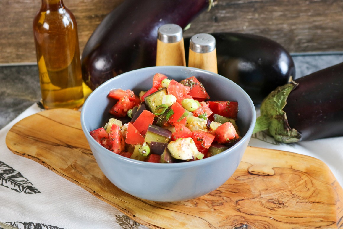 Einfacher Auberginensalat