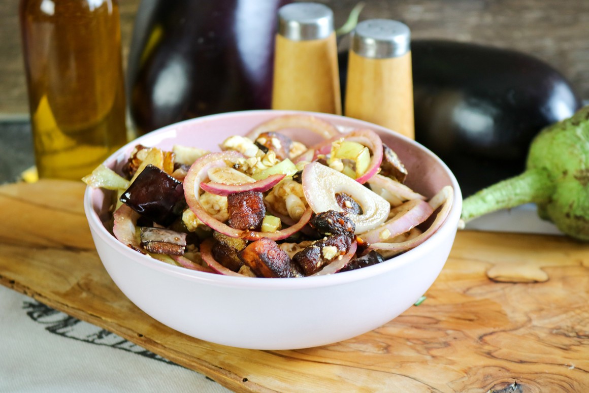 Auberginensalat mit Feta
