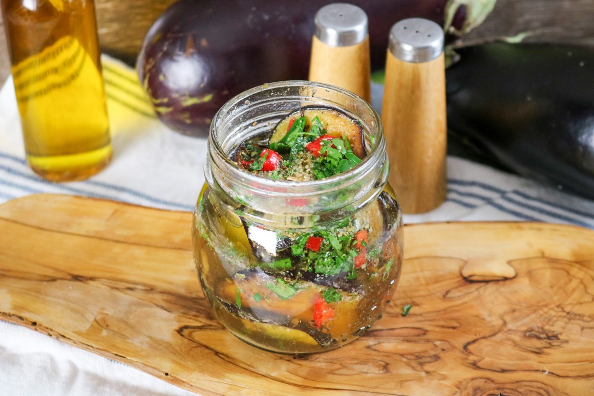 Eingelegte Auberginen - Rezept
