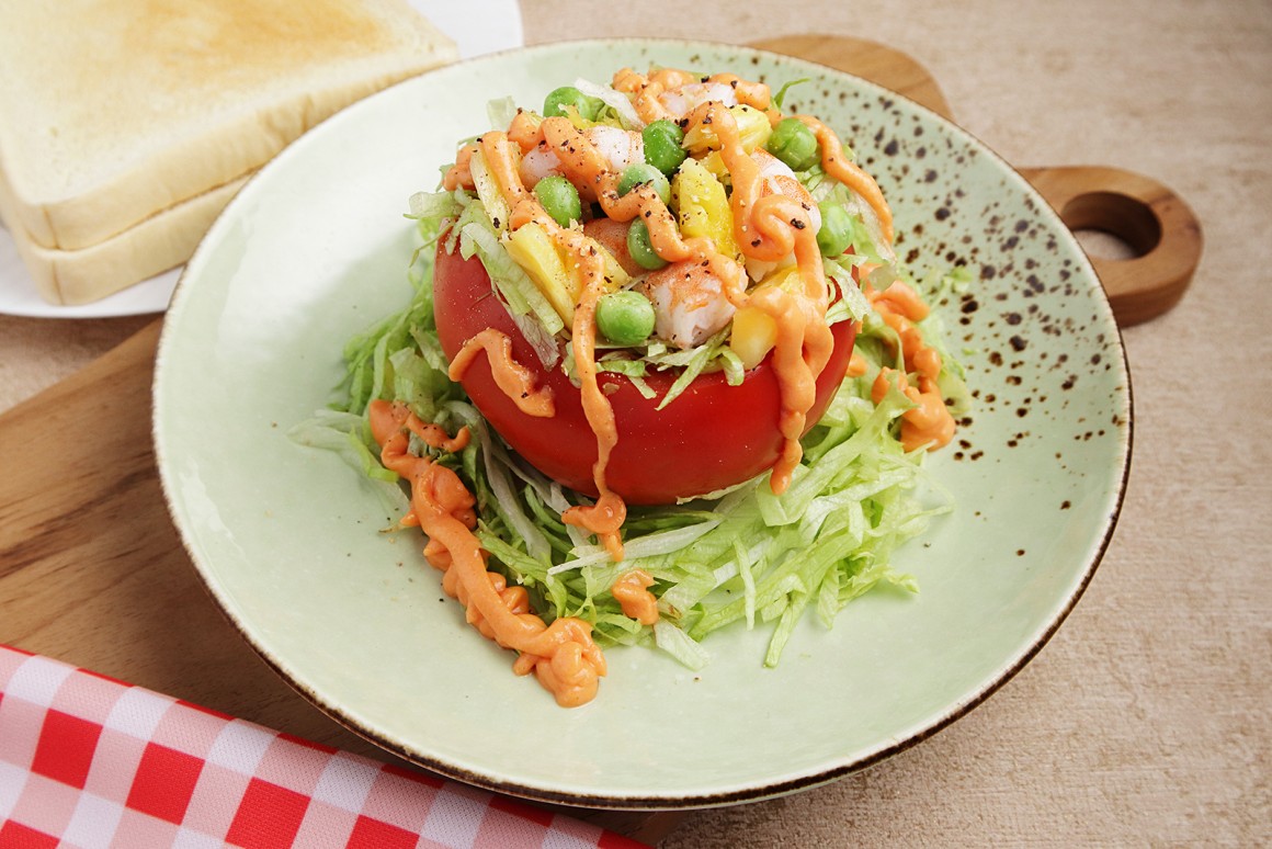 Tomaten mit Crevetten-Füllung