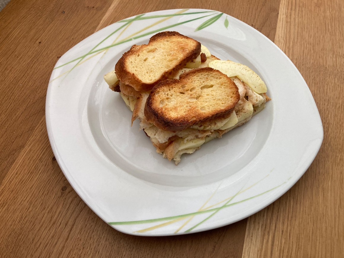 Süßer Brotauflauf