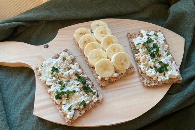 Frischkäse Schnittchen süß-pikant