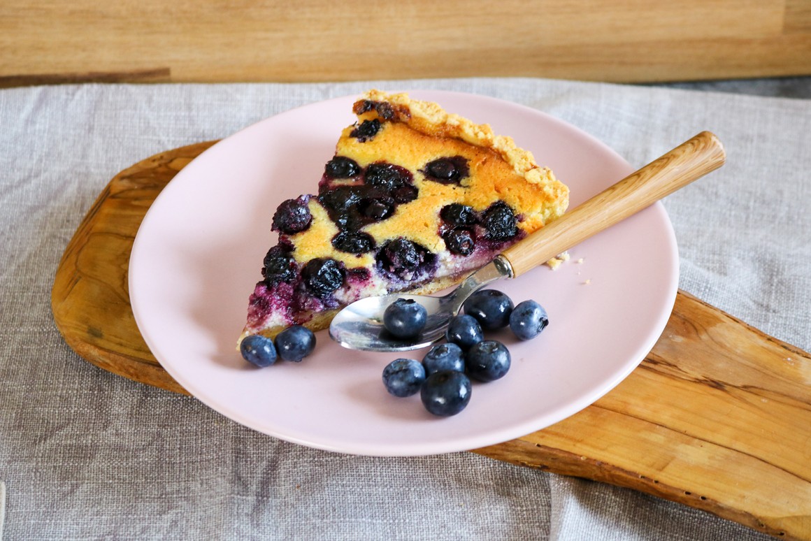 Finnischer Blaubeerkuchen
