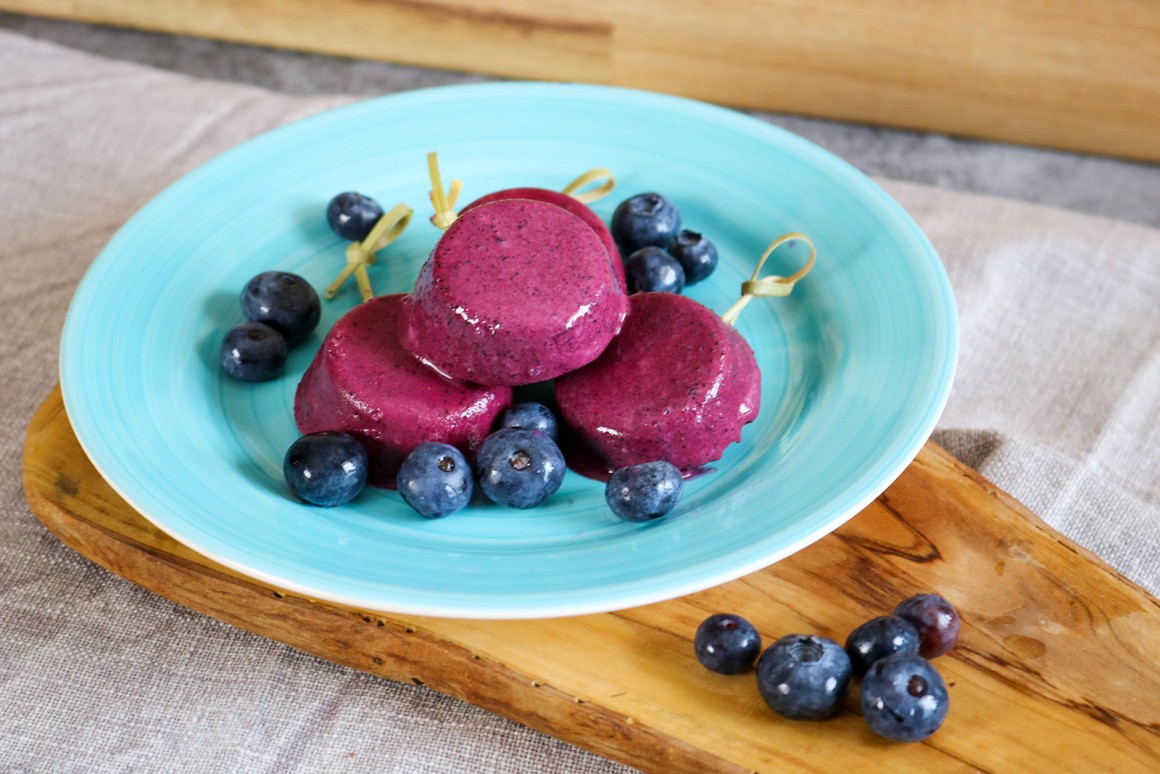 Blaubeereis-Muffins