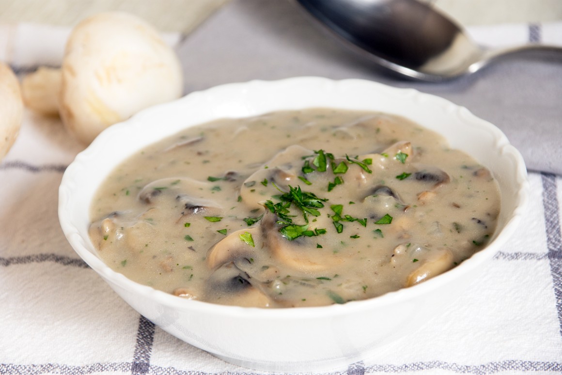 Vegane Pilzsuppe - Rezept