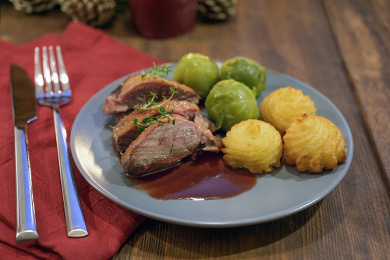 Entenbrust mit Rotweinsauce