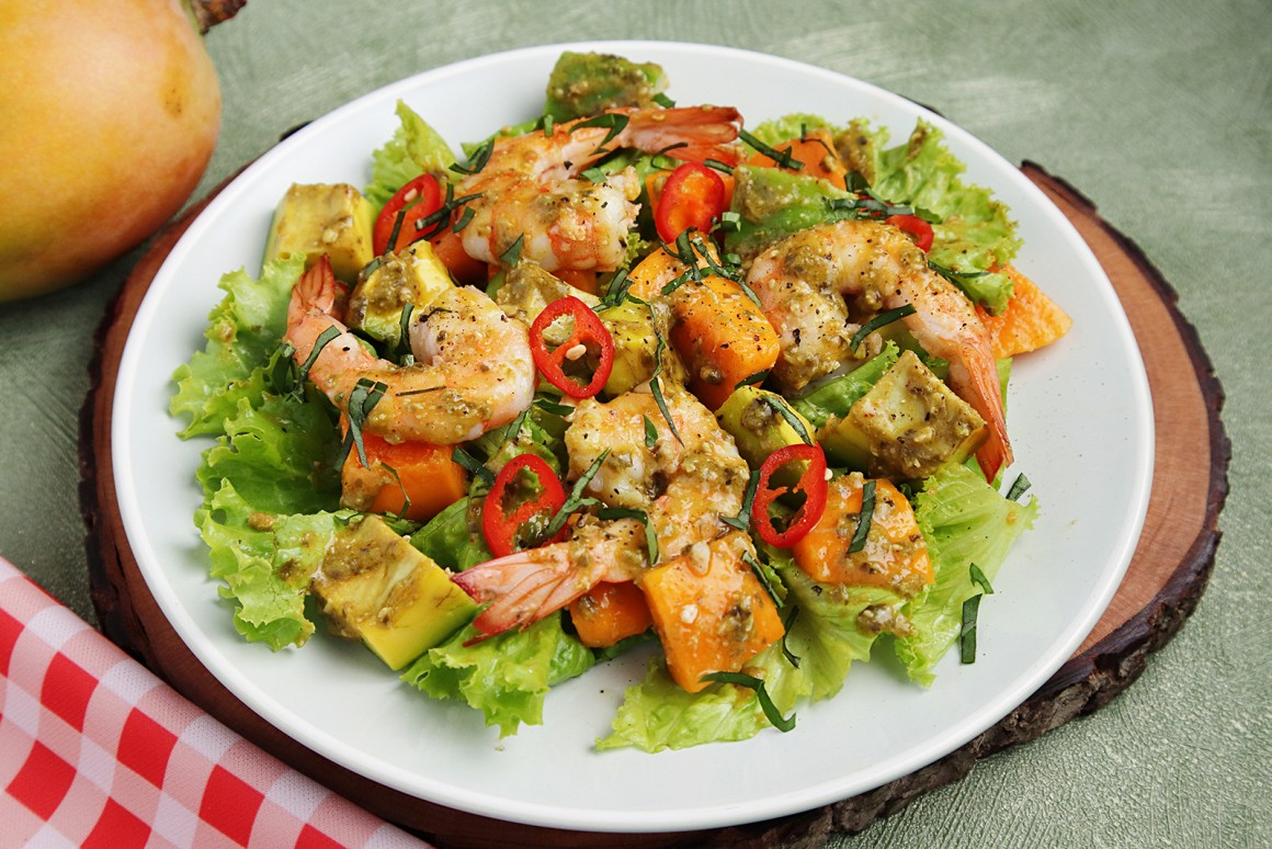 Garnelen-Mango-Salat