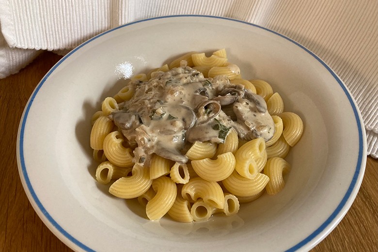 Makkaroni-Champignonragout