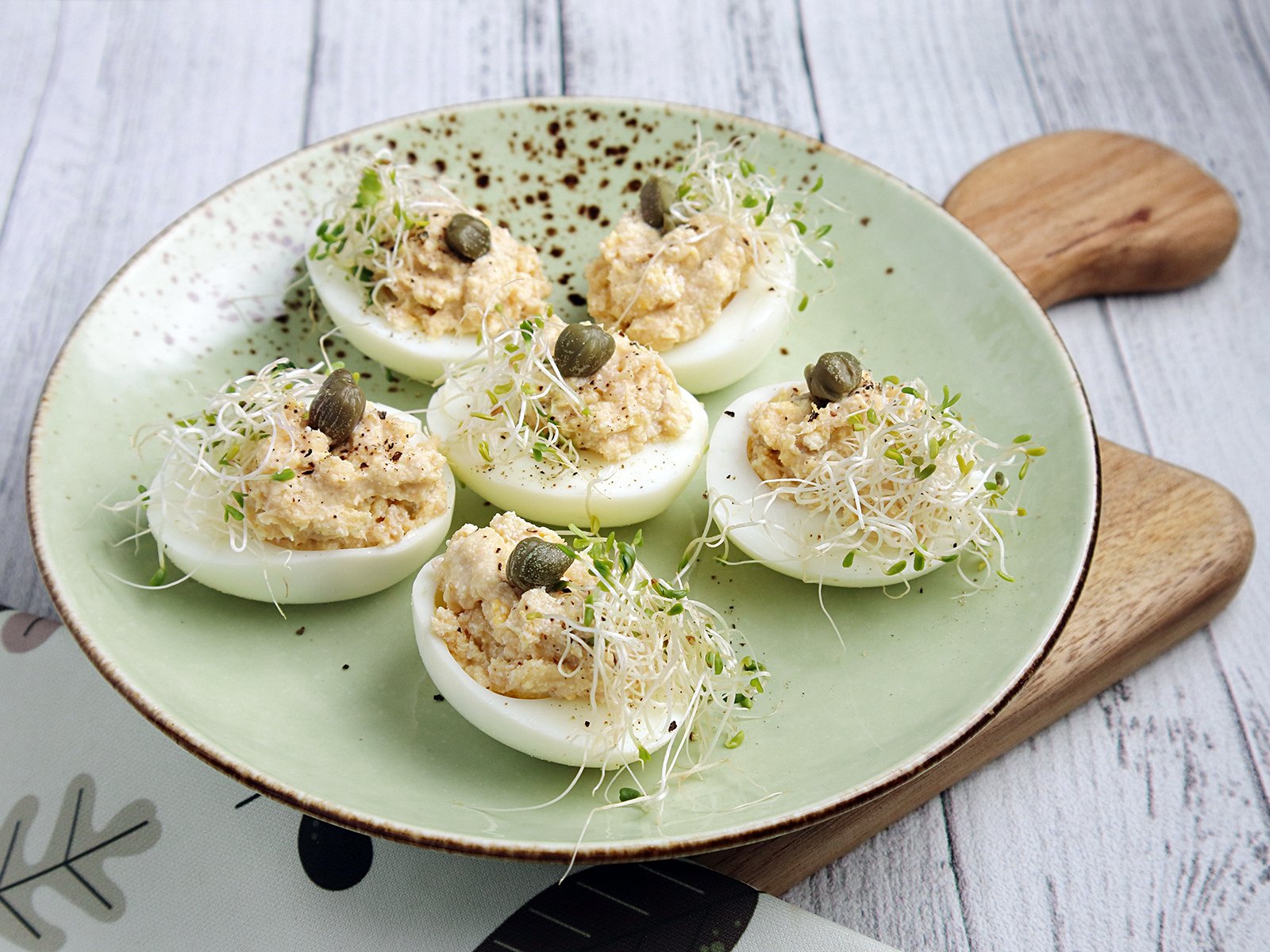 Gefüllte Eier mit Thunfisch - Rezept