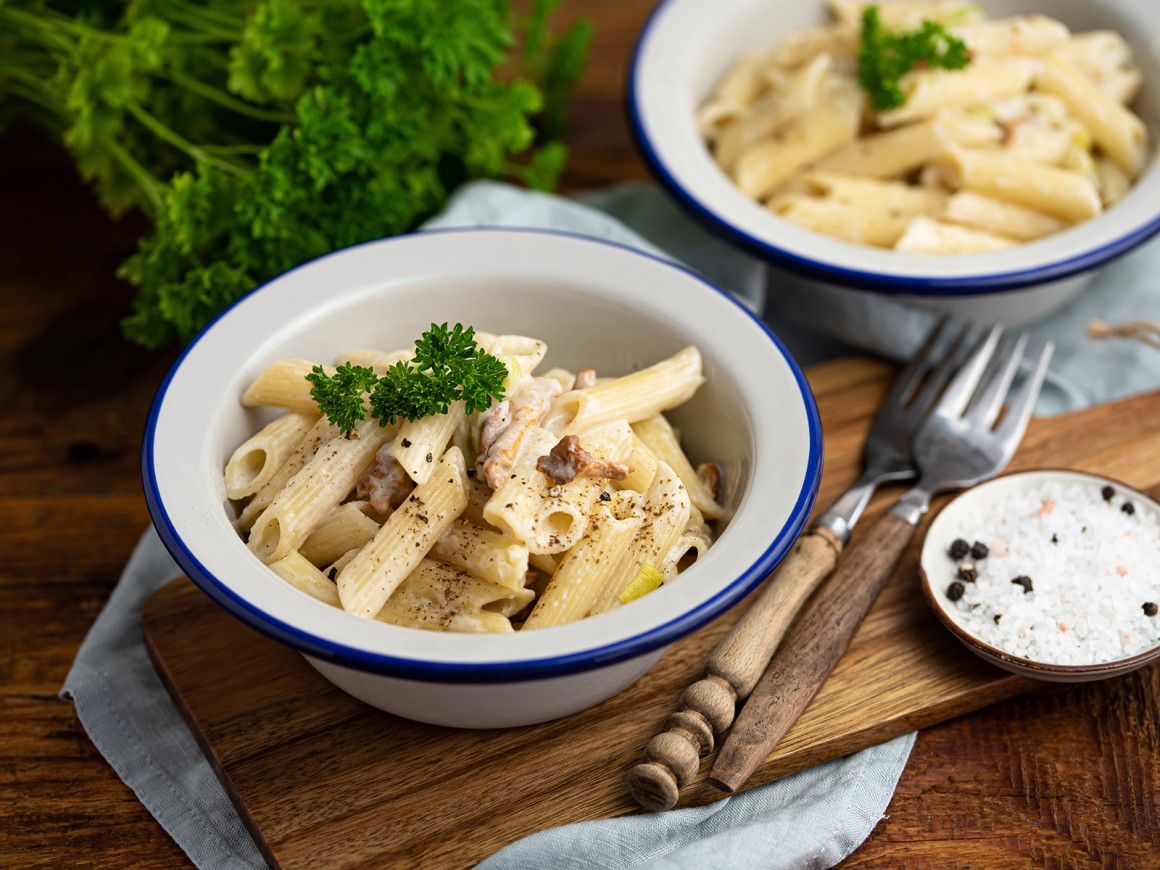 Penne mit Pfifferlinge