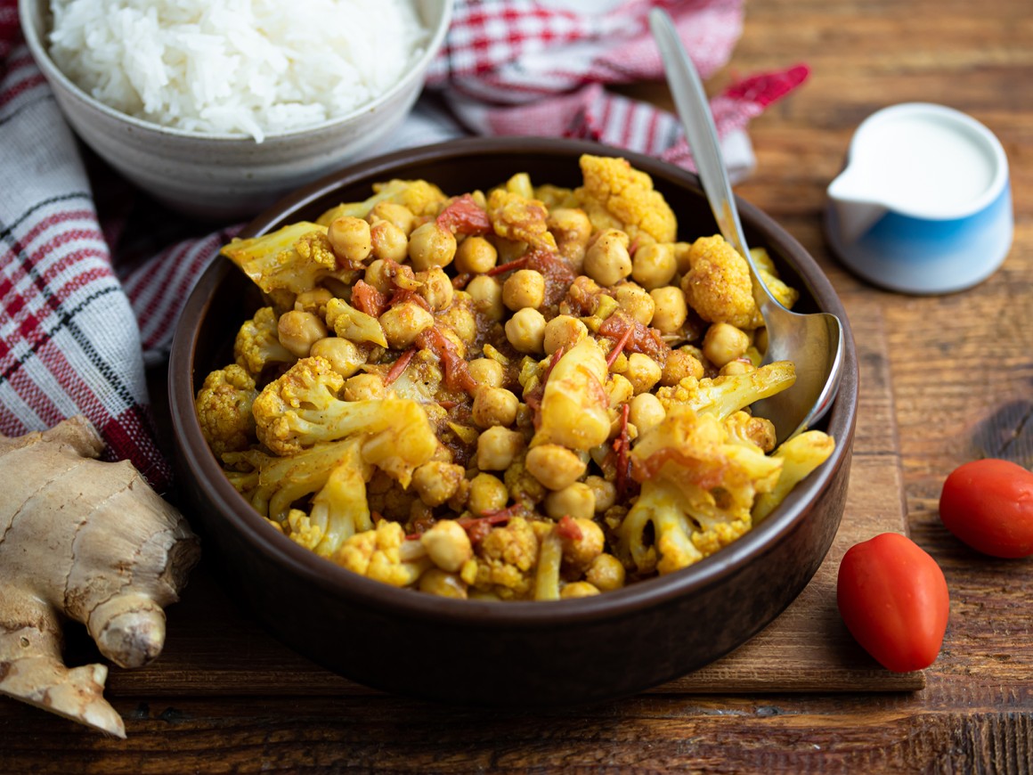 Blumenkohl-Kichererbsen-Curry