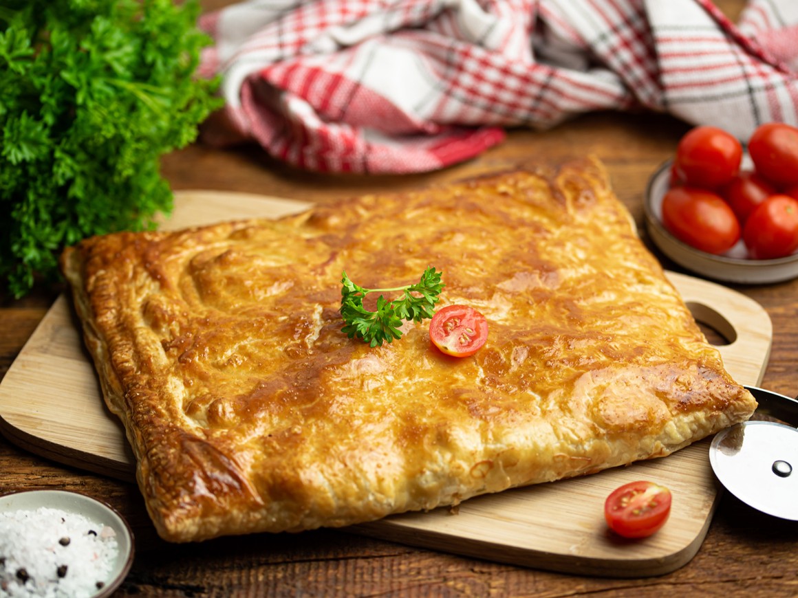 Hackfleisch im Blätterteig