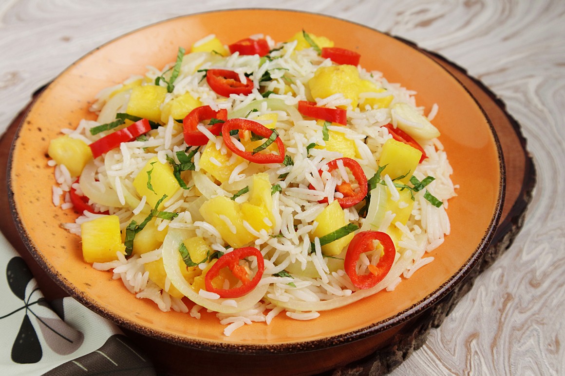 Reis mit Chili und Ananas - Rezept