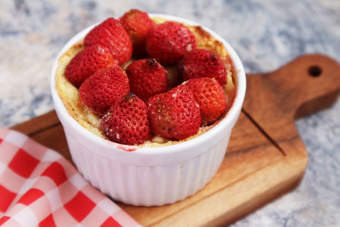 Omas überbackene Erdbeeren