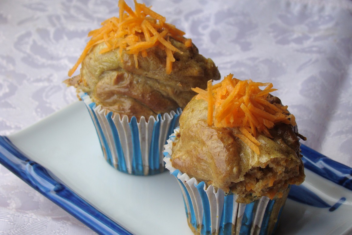 Muffins mit Curry und Möhren